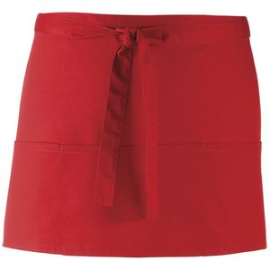 Premier Dames/Dames Kleuren 3 Zakschort / Werkkleding (Pakket van 2) (Rood)
