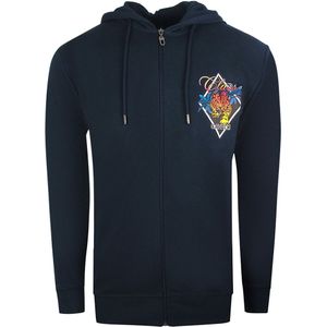 Cavalli Class - SXT66G CF052 04926 - Hoodie - Marineblauw - Met Rits