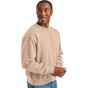 Fruit of the Loom Heren Superkatoenen Sweatshirt (Woestijnzand)
