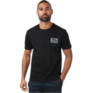Emporio Armani EA7 Core ID T-shirt van Pima-katoen voor heren, zwart