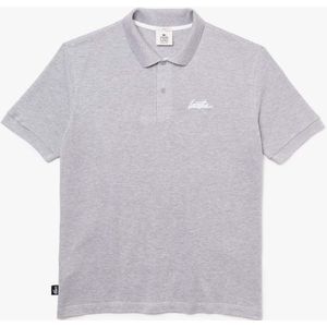 Lacoste - L!VE - Poloshirt - Grijs - Katoen - Korte Mouwen