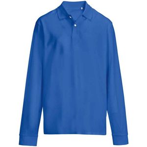 SOLS unisex volwassen piqué poloshirt met lange mouwen (Koningsblauw)