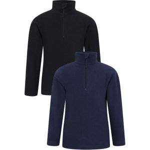 Mountain Warehouse Kinder/Kinder Camber Fleece (Set van 2) (Donkerblauw)
