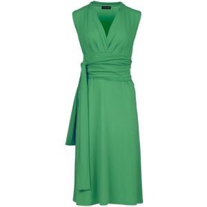 Mouwloze Empire Line-jurk in groen