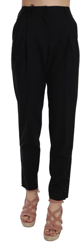 Dolce & Gabbana - Slim-fit Broek - Zwart - Wol