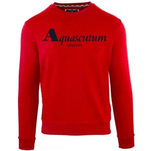 Aquascutum gewaagd rood sweatshirt met Londen-logo