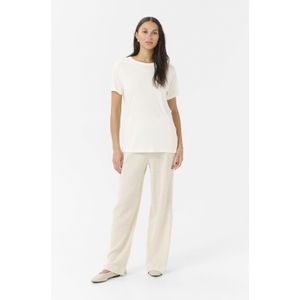 Kaffe, Dames, Tops, Wit, Maat: L Linnen,