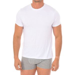 Bamboe onderhemd met korte mouw en ronde hals 602 heren
