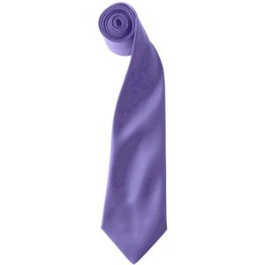 Premier Kleuren Heren Satin Clip Tie (Pakket van 2) (Paars)