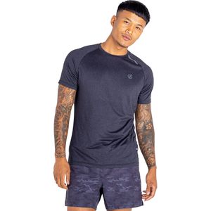 Dare 2B - Persist Marl - T-shirt - Zwart - 92% Polyester, 8% Elastaan, Antibacterieel, Lichtgewicht