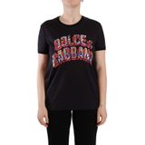 Dolce Gabbana - TSH7614 - T-shirt - Zwart - Logo Print