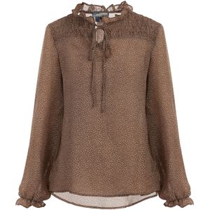 DreiMaster - Blouse - Bruin-gebroken Wit - Dames
