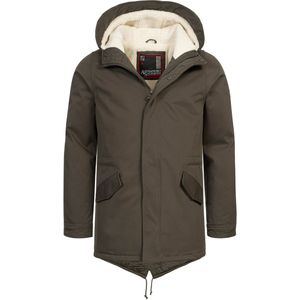 Alessandro Salvarini heren winterparka met teddovoering en capuchon