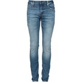 Guess - Faded Skinny Jeans - Blauw - Hoogwaardig Denim