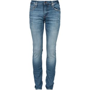 Guess - Faded Skinny Jeans - Blauw - Hoogwaardig Denim