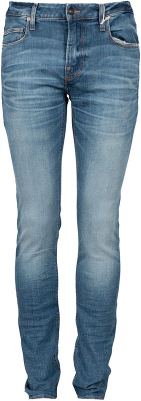 Guess - Faded Skinny Jeans - Blauw - Hoogwaardig Denim