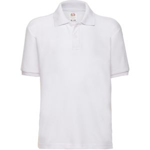 Fruit of the Loom Kinder/Kinder 65/35 Piqué Poloshirt (Wit)