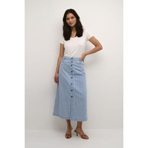Rok A-shape Blue/White Stripe blue white