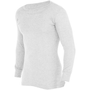 Floso Heren Thermisch Ondergoed Lange Mouwen Vest Top (Viscose Premium Range) (Wit)