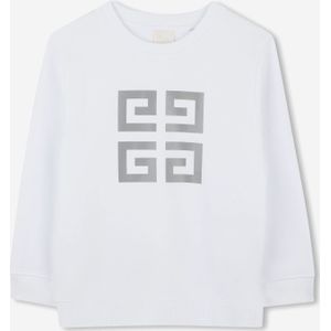 Jongens 4G Logo Sweatshirt in Wit