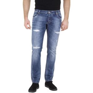 Dolce & Gabbana Blauwe Gescheurde Jeans