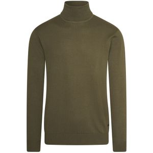 Cappuccino Italia Sweaters Coltrui Army Groen - Maat XL