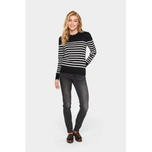 Saint Tropez - Knitwear - Gestreept - Lange Mouwen - Ronde Hals