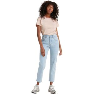 Levis Dames/Dames 501 Gewatteerde Jeans (Lichtblauw)
