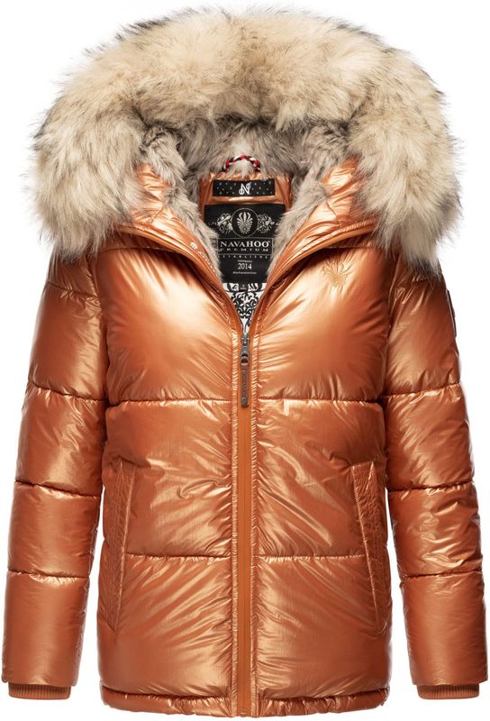 Navahoo - Tikunaa - Dames Winterjas - Metallic - Pufferjack