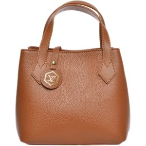 Luisa Vannini Bruin Rundleer Tas