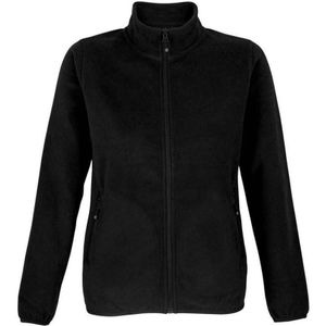 SOLS Dames/Dames Factor Microfleece Recycled Fleece Jacket (Zwart)