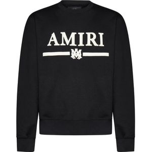 Amiri - MA Bar - Sweatshirt - Zwart - 100% Katoen