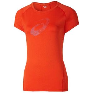 Asics - Motion Dry - Hardloop T-shirt - Oranje - Korte Mouw
