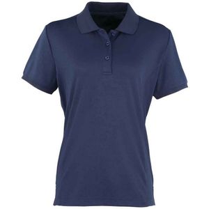 Premier Dames/Dames Coolchecker PiquÃ© Poloshirt (Marine)