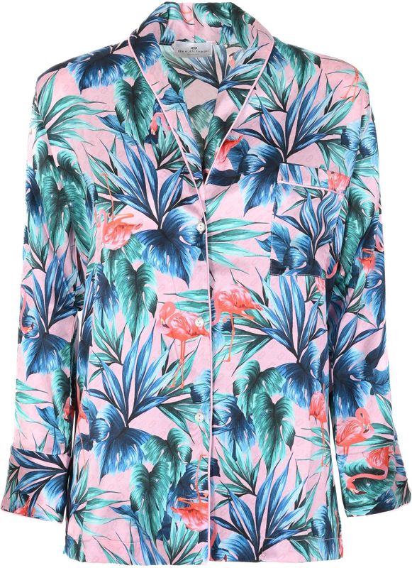 Bloemenprint Zijden Nachtkleding Top