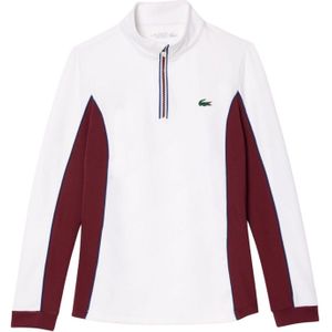 Lacoste Dames/Dames Laag Slim Tennis Sweatshirt (Wit, Rood)