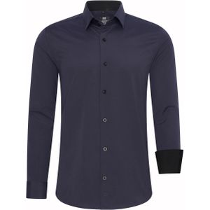 Rusty Neal Overhemden Overhemd Slim Fit Blauw