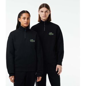 Lacoste - Loose Fit High Neck Sweatshirt - Zwart