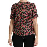 Dolce & Gabbana - TSH4267 - Top - Zwart - Floral Print