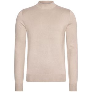 Mario Russo Sweaters Turtle Neck Trui Plaza Taupe Beige - Maat 2XL