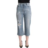 Dolce & Gabbana - Capri Cropped Denim Jeans - Blauw