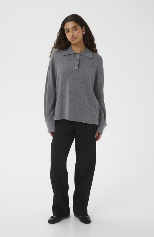 Pullover - SLSanja - Grijs - Damestrui - Losse Pasvorm