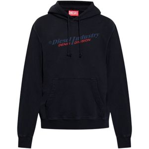 Diesel - Industry Denim Division Design - Hoodie - Zwart