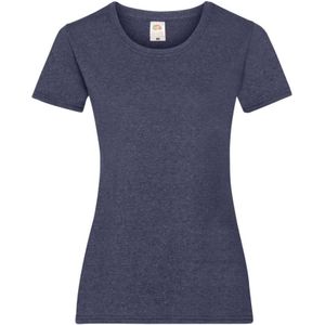 Fruit of the Loom Dames/vrouwen Lady-Fit Valueweight Short Sleeve T-Shirt (Pak van 5) (Vintage Heide Navy)