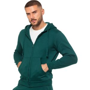 Enzo - Heren Zip Hoodie - Groen