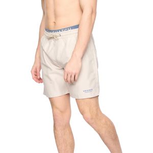 Crosshatch Heren Rembrants Zwemshorts (Licht Steen)