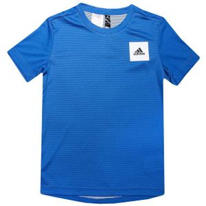adidas - AEROREADY T-Shirt - Blauw-Wit - Junior