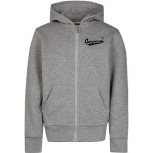 Jongens Converse Juniors Logo Graphic Full-Zip Hoodie in Grijs