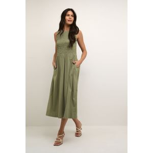 Cream - Lula - Jurk - Olijfgroen - 7/8 Lengte - Mouwloos