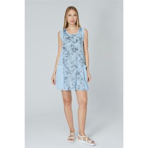 Mouwloze Voorkant Patroon Jurk